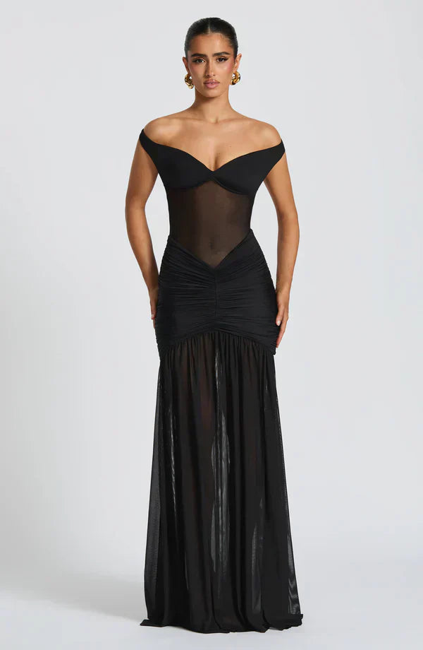 LEILANI MAXI DRESS – BLACK