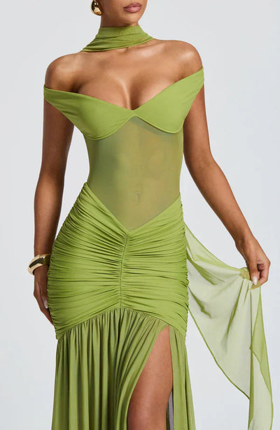 LEILANI MAXI DRESS – OLIVE