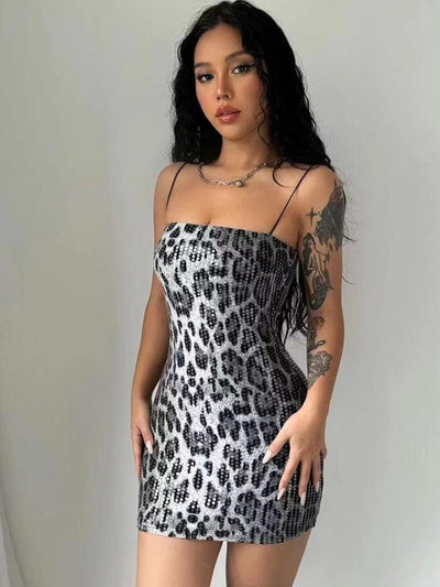 LEO MINI DRESS - GREY