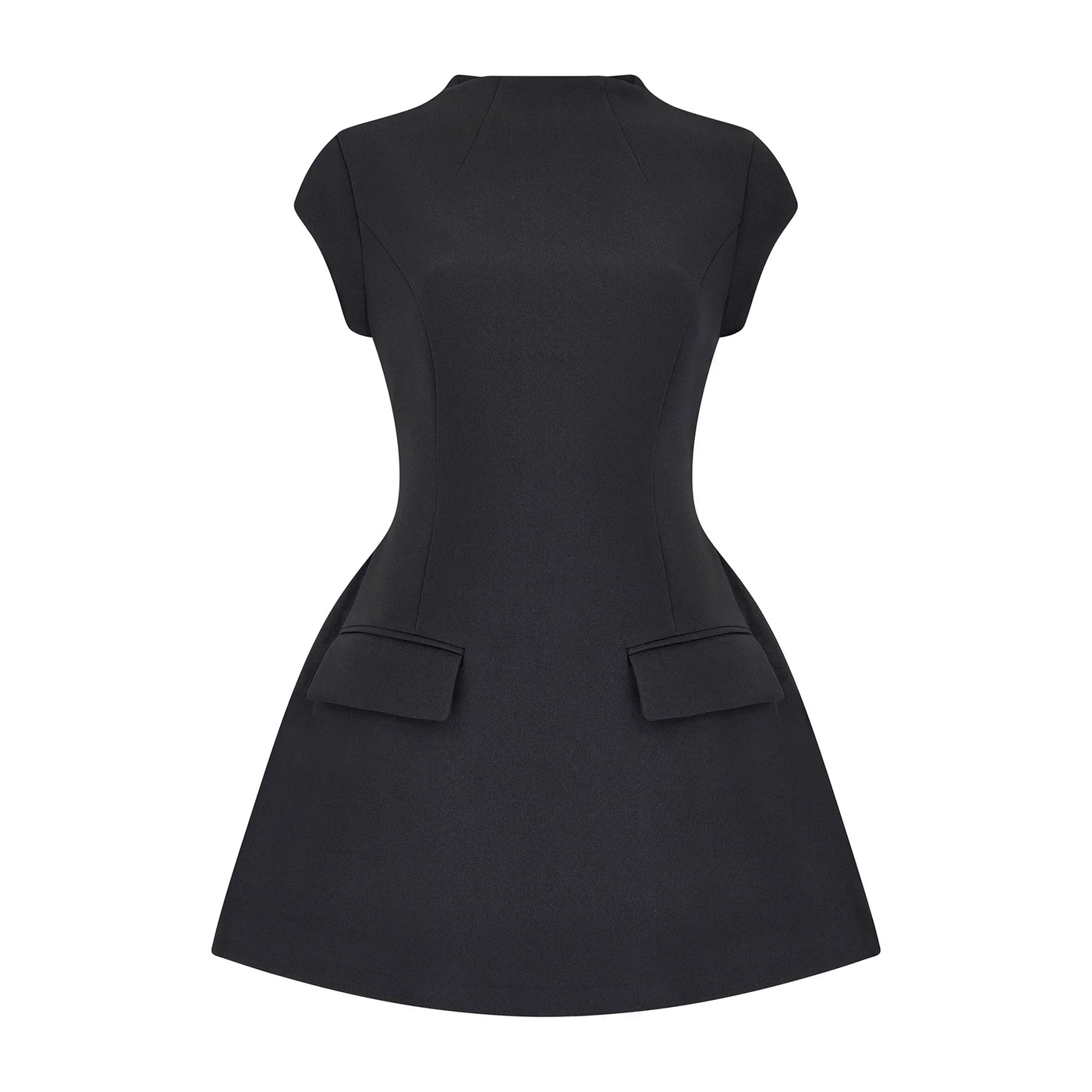 CASSIA MINI DRESS - BLACK