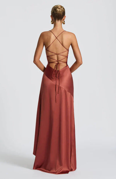 ISLA MAXI DRESS – RUST